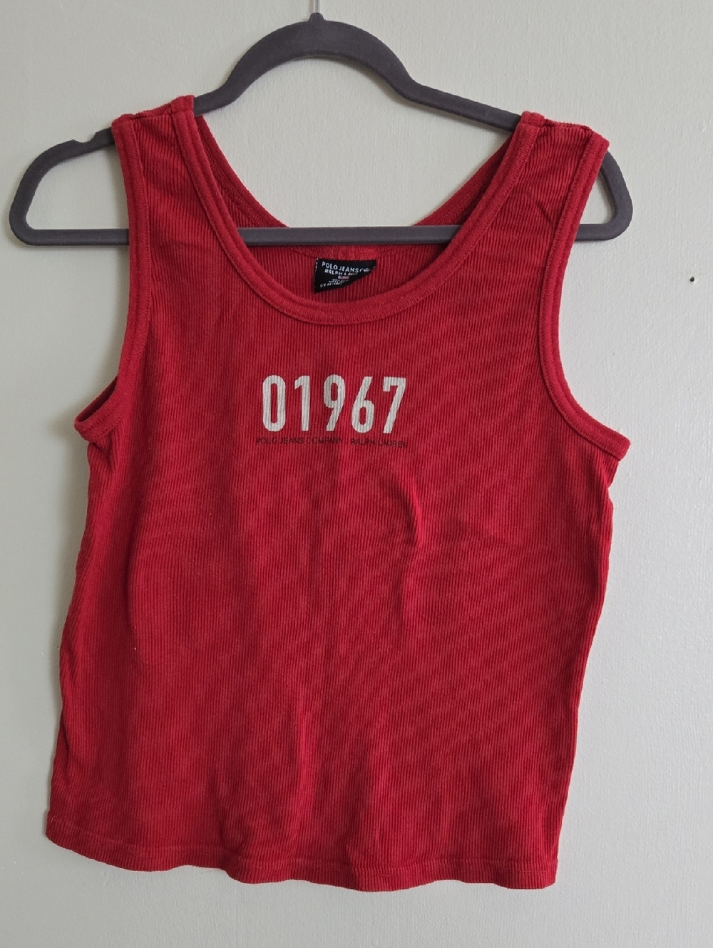 Polo Jeans Red Rib Tank